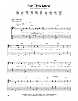 page one of Part-Time Lover (Easy Guitar Tab)