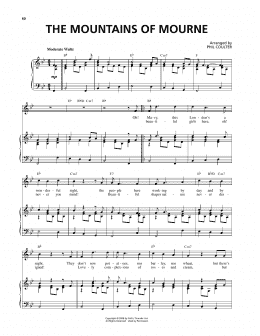 page one of The Mountains Of Mourne (Piano & Vocal)