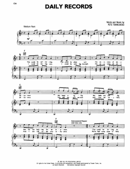 page one of Daily Records (Piano, Vocal & Guitar Chords (Right-Hand Melody))