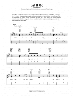 page one of Let It Go (from Frozen) (Easy Ukulele Tab)