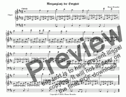 page one of Morganglanz der Ewigkeit - Chorale Prelude