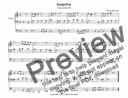 page one of Langloffan (II) - Chorale Prelude