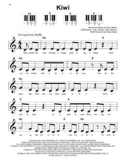 page one of Kiwi (Super Easy Piano)