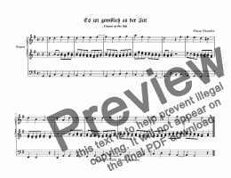page one of Es ist gewißlich an der Zeit (II) - Chorale Prelude
