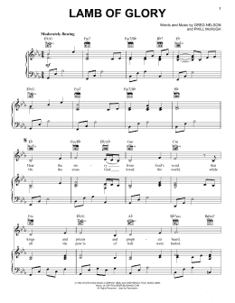 page one of Lamb Of Glory (Piano, Vocal & Guitar Chords (Right-Hand Melody))