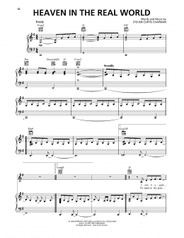 page one of Heaven In The Real World (Piano, Vocal & Guitar Chords (Right-Hand Melody))