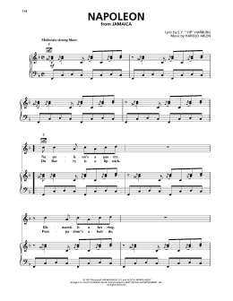 page one of Napoleon (Piano, Vocal & Guitar Chords (Right-Hand Melody))