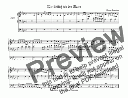 page one of Wie lieblich ist der Maien (I) - Chorale Prelude