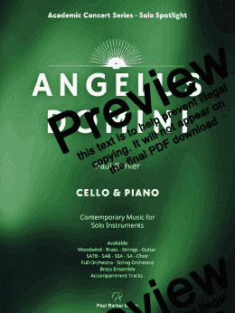page one of Angelus Domini (Cello and Piano )