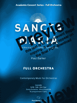 page one of Sancta Maria (Full Orchestra)