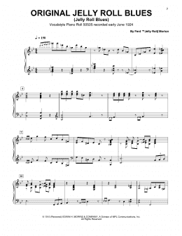 page one of Jelly Roll Blues (Piano Transcription)
