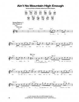 page one of Ain't No Mountain High Enough (Easy Guitar)