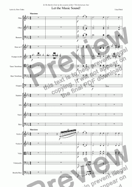 page one of Let the Music Sound!