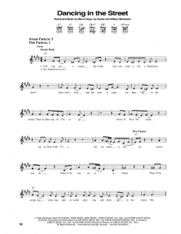page one of Dancing In The Street (Easy Guitar)
