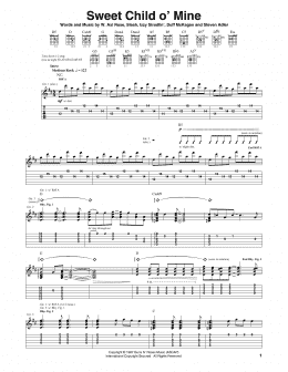 page one of Sweet Child O' Mine (Guitar Tab)