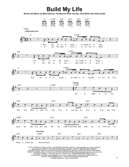 page one of Build My Life (Easy Guitar)