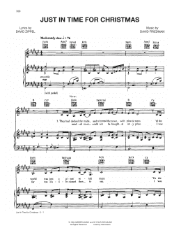 page one of Just In Time For Christmas (Piano, Vocal & Guitar Chords (Right-Hand Melody))