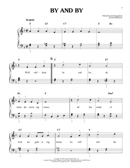 page one of By And By (Easy Piano)
