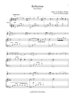 page one of Reflection (from Mulan) (Violin and Piano)