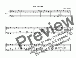 page one of New Orleans - Chorale Prelude