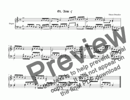 page one of St. Anne (V) - Chorale Prelude