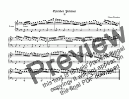 page one of Splendor Paternae (II) - Chorale Prelude