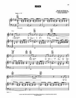 page one of Reach (Piano, Vocal & Guitar Chords (Right-Hand Melody))