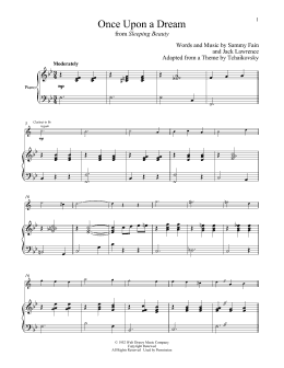 page one of Once Upon A Dream (from Sleeping Beauty) (Clarinet and Piano)