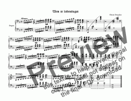 page one of Wem in leidenstagen - Chorale Prelude