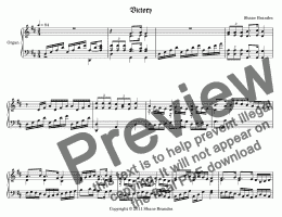 page one of Victory - Chorale Prelude
