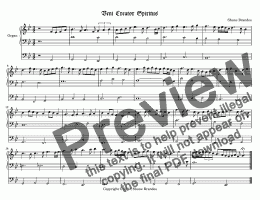 page one of Veni Creator Spiritus - Chorale Prelude