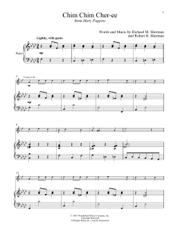 page one of Chim Chim Cher-ee (from Mary Poppins) (Trumpet and Piano)