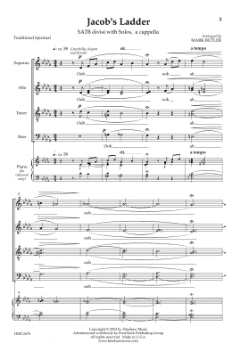 page one of Jacob's Ladder (Choir)