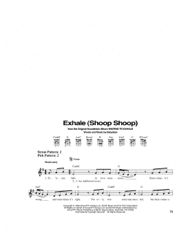 page one of Exhale (Shoop Shoop) (Easy Guitar)