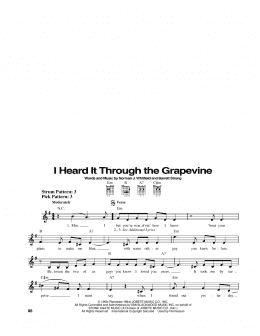 page one of I Heard It Through The Grapevine (Easy Guitar)