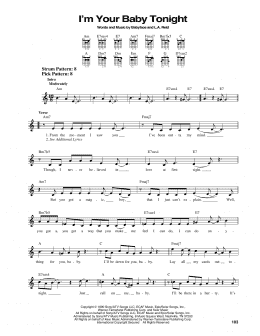 page one of I'm Your Baby Tonight (Easy Guitar)