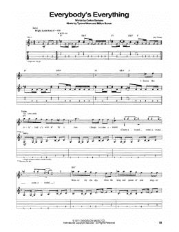 page one of Everybody's Everything (Guitar Tab)