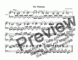 page one of  Bis Wilkomme - Chorale Prelude