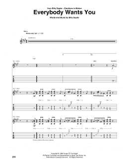 page one of Everybody Wants You (Guitar Tab)