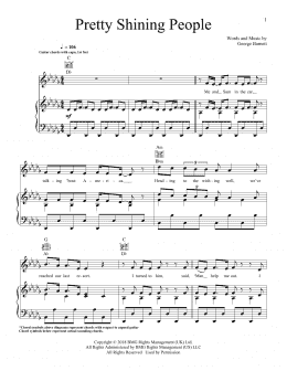 page one of Pretty Shining People (Piano, Vocal & Guitar Chords (Right-Hand Melody))