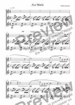 page one of Ave Maria Trio