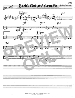 page one of Song For My Father (Real Book – Melody & Chords – C Instruments)