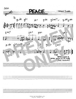 page one of Peace (Real Book – Melody & Chords – Bb Instruments)