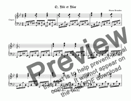 page one of O filii et filiae (II) - Chorale Prelude