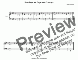 page one of Zion klagt mit Angst und Schmerzen - Chorale Prelude