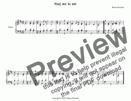 page one of Such, wer da will - Chorale Prelude