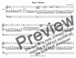 page one of Kings Weston - Chorale Prelude