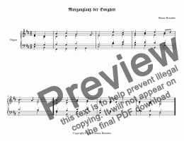 page one of Morgenglanz der Ewigkeit (II) - Chorale Prelude