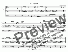page one of St. Thomas (II) -Chorale Prelude
