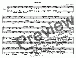 page one of Romedal -Chorale Prelude